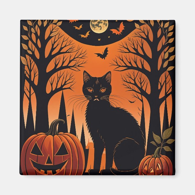 Imán Moonlit Meow (Frente)