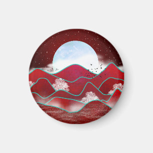 Imán Moonrise Roja