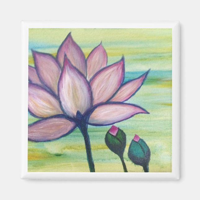 Imán Moonstudio - Pink Lotus Magnet (Frente)