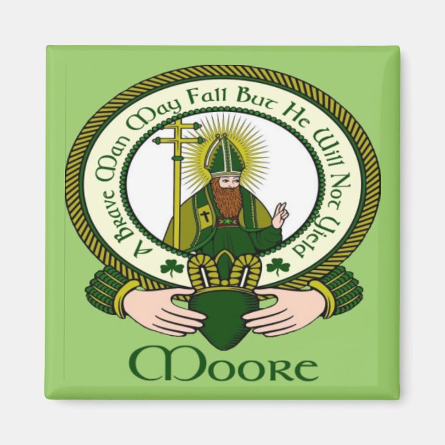 Imán Moore Clan Motto Magnet (Frente)