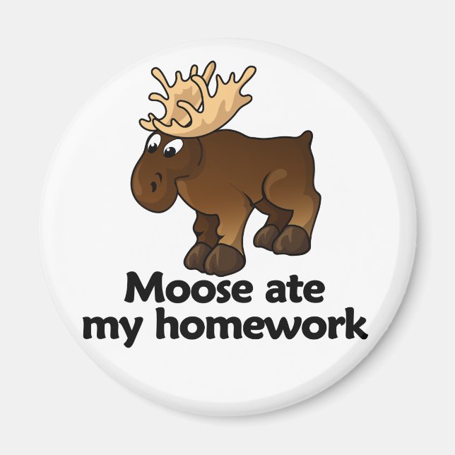 Imán Moose comió mi tarea (Frente)