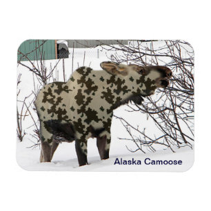 Imán Moose de camuflaje (ganso)