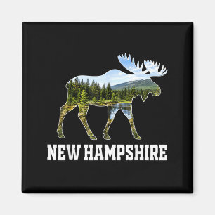 Imán Moose de Nueva Hampshire Bosque Fauna Naturaleza E