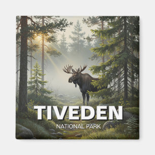 Imán Moose en el Parque Nacional de Tiveden Viaje de Su
