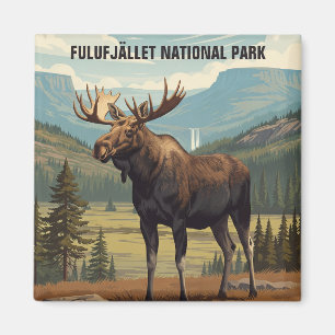 Imán Moose en el Parque Nacional Fulufjället Viajes de
