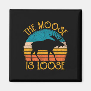 Imán Moose gracioso es ropa animal suelta
