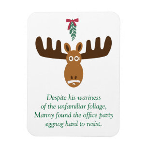 Imán Moose Head_Eggnog y Mistletoe_Hard to Resist