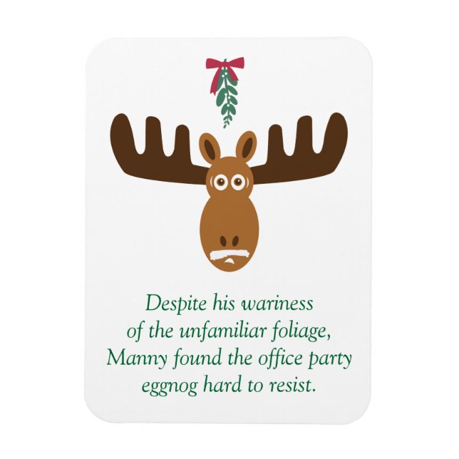 Imán Moose Head_Eggnog y Mistletoe_Hard to Resist (Vertical)