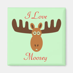 Imán Moose Head_I Love Moosey 2_on green