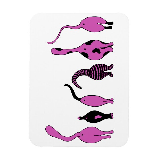 Imán Morado de gatos (Vertical)