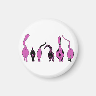 Imán Morado de gatos
