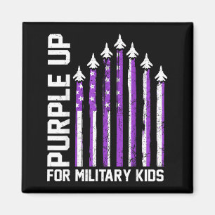 Imán Morado por los niños militares Toddler Mujeres Niñ