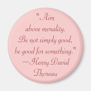 Imán Moralidad de Henry David Thoreau y cita del