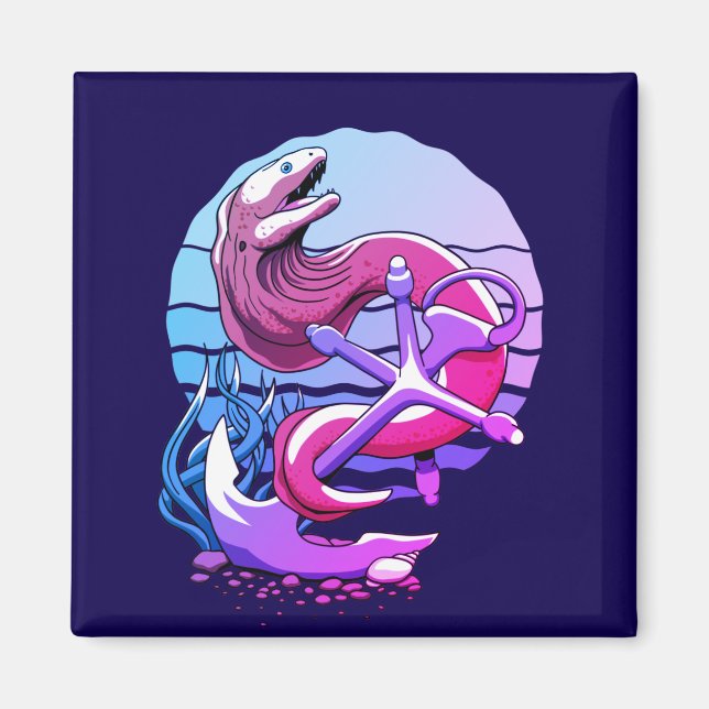 Imán Moray Eel y Anchor (Frente)