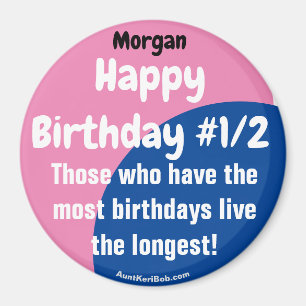 Imán Morgan Happy Birday #1/2 Magnet