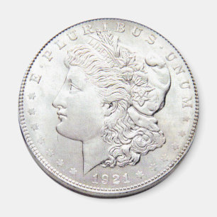 IMÁN MORGAN SILVER DOLLAR