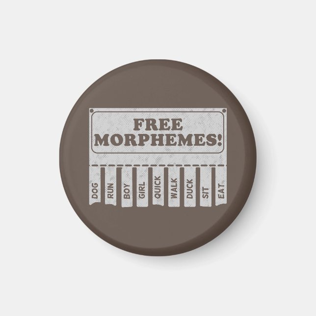 Imán Morphemes gratis (Frente)
