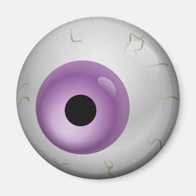 Imán Morple Blooshot Zombie Eyeball Halloween (Frente)