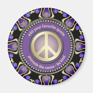 Imán Morple PEACE Gold Geometría real SAY-iT Mandala
