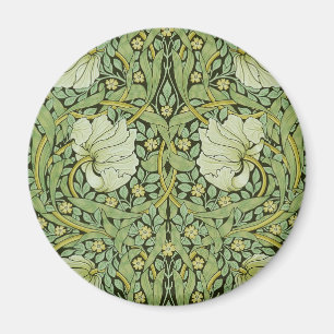 Imán Morris 1876 Patrón floral de Pimpernel Vintage