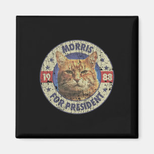 Imán Morris Para El Presidente Vintage 1988 Gato Lover