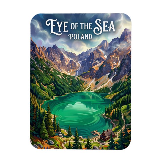 Imán Morskie Oko Polonia (Vertical)