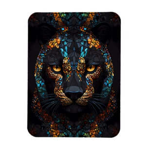 Imán Mosaic Panther Art