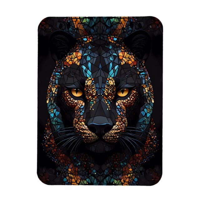 Imán Mosaic Panther Art (Vertical)