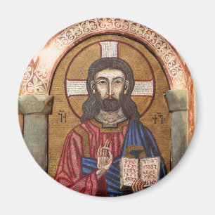 Imán Mosaico antiguo de Jesús