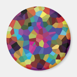 Imán Mosaico colorido de la estrella