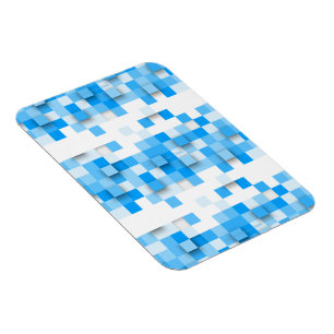 Imán mosaico de cuadros de SlipperyJoe moderno de tres-
