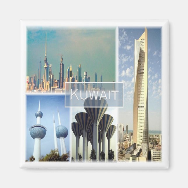 Imán mosaico de KUWAIT zKW003, Asia, Fridge (Frente)