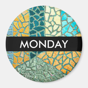 Imán Mosaico de piedra de pintura acuarela + tus ideas