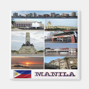 Imán Mosaico de zPH004 MANILA, Filipinas, Asia,