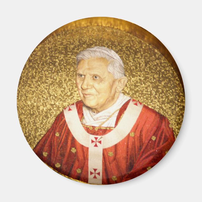 Imán Mosaico del Papa Benedicto XVI (Frente)