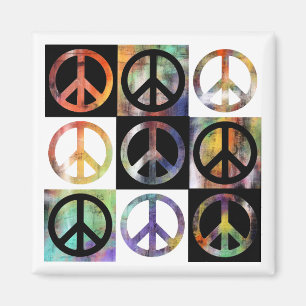 Imán Mosaico del signo de la paz
