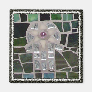 Imán Mosaico Hamsa Starof del mal de ojo de David en