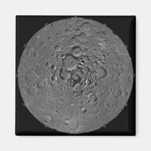 Imán Mosaico lunar de la región polar norte de la m