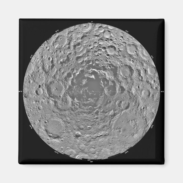 Imán Mosaico lunar de la región polar sur de la m (Frente)
