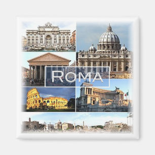 Imán Mosaico LZO010 de ROMA, Lazio, Italia, nevera
