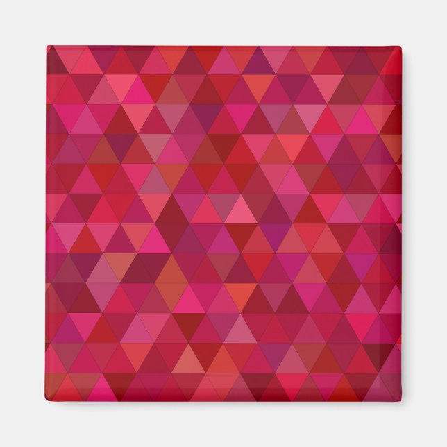Imán Mosaico rojo oscuro (Frente)