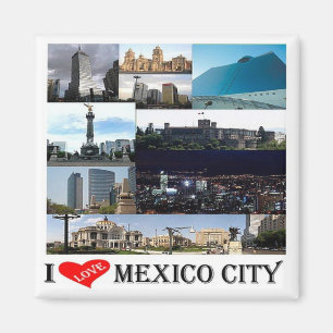 Imán mosaico zMX008 de MÉXICO CITY I Love, Fridge