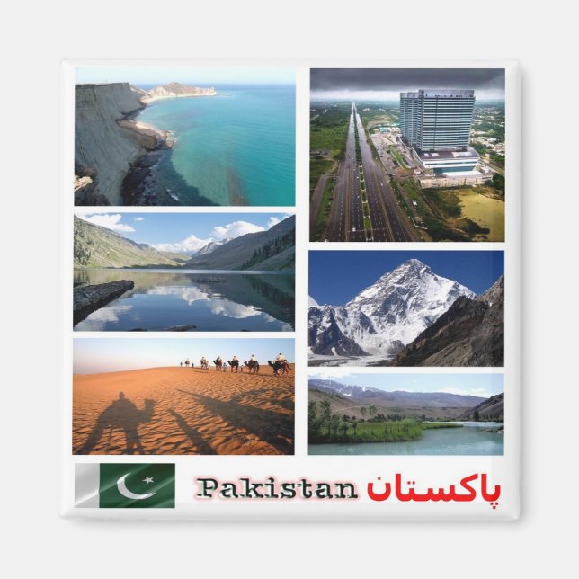 Imán mosaico zPK005 de PAKISTÁN, Asia, Fridge (Frente)