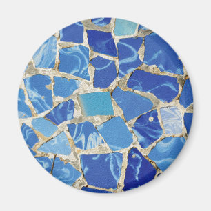 Imán Mosaicos de Gaudi con un tacto del aceite