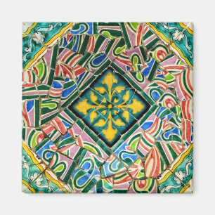 Imán Mosaicos de Guell del parque