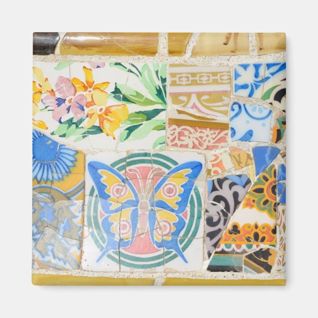 Imán Mosaicos de Park Guell Magnet (Frente)