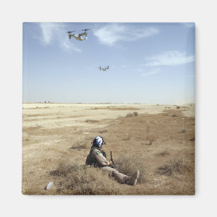 Imán Mosca de los Ospreys de MV-22B sobre el hospital