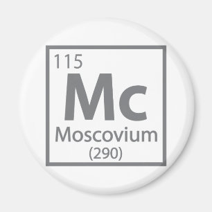 Imán Moscovium - Mesa Periódica de Ciencia Rusa