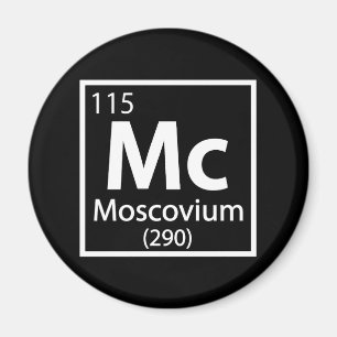 Imán Moscovium - Mesa Periódica de Ciencia Rusa