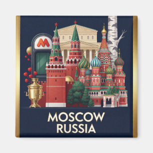 Imán Moscú Patrimonio Ruso Viaje Punto de Referencia